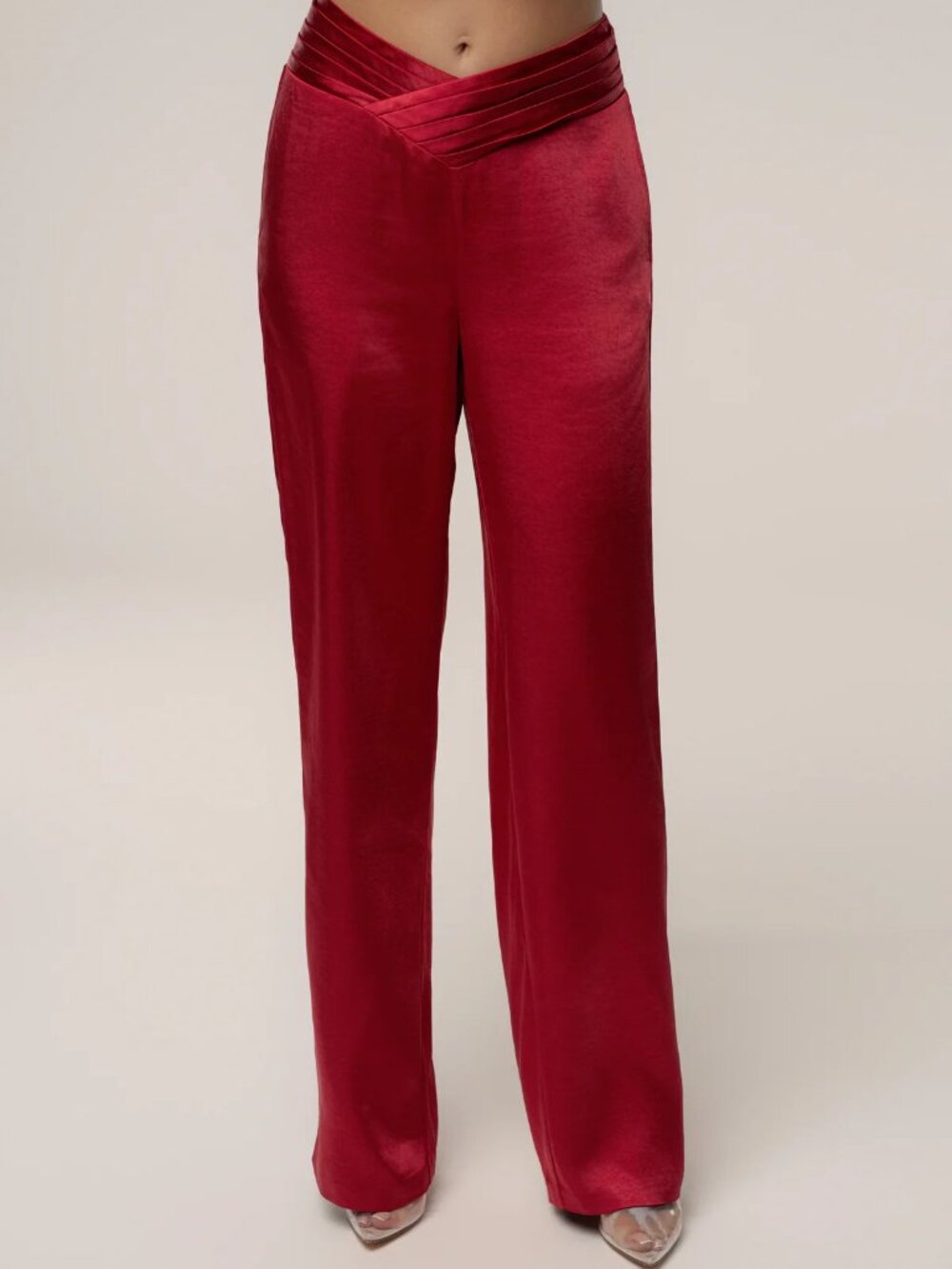 JLUXLABEL Red True Affection Satin Trouser - NWOT - Size S - Picture 2 of 9